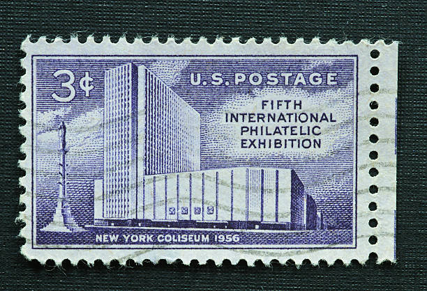 istock New York Coliseum 3 cent stamp 183363158