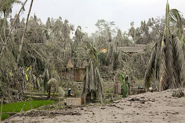 istock Rural area affacted by volcanic ash, Indonesia 183363536