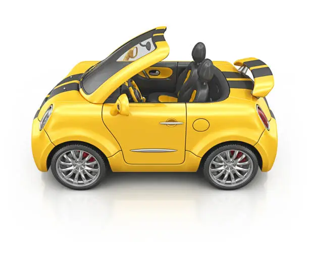 Photo of yellow bee roadster