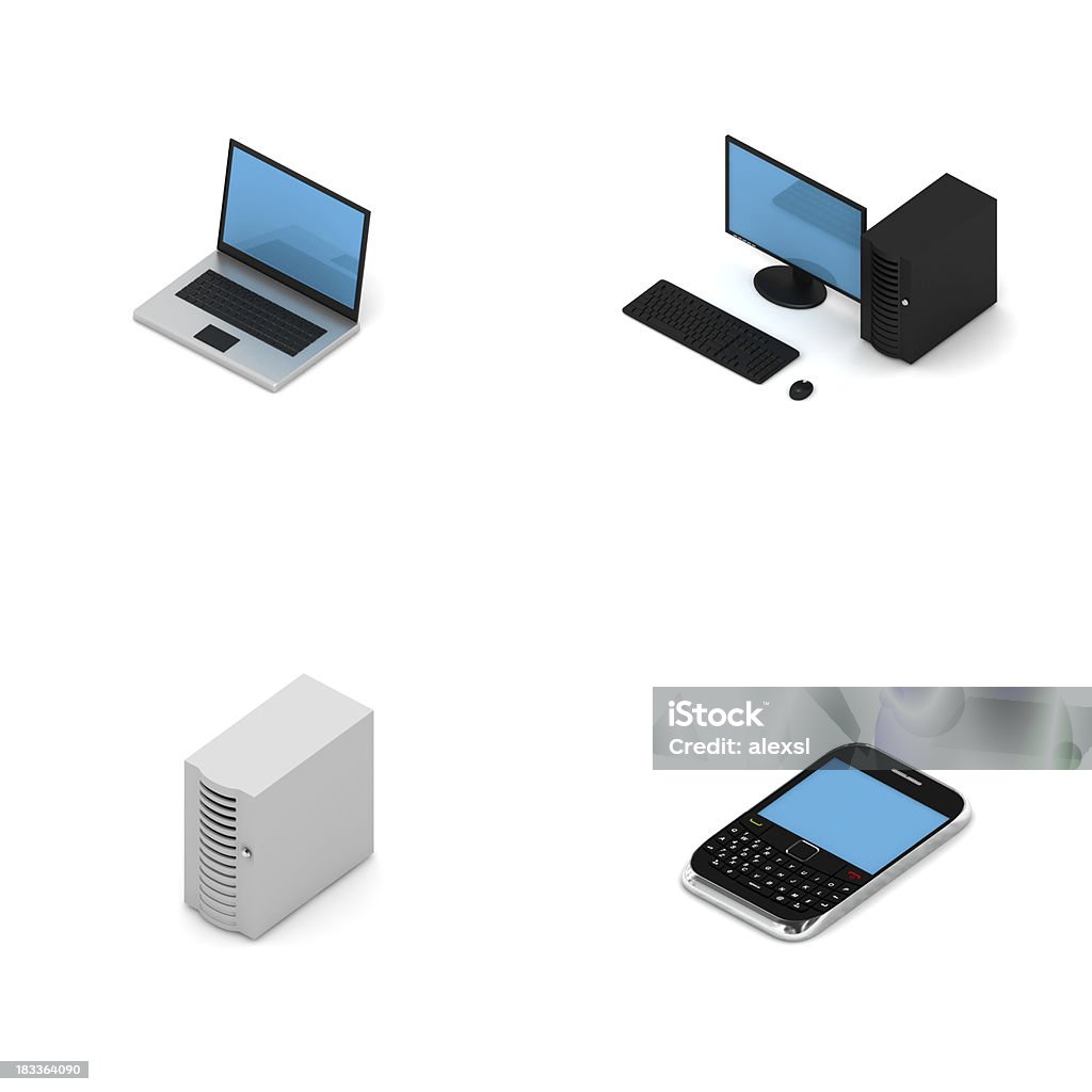Elementos de rede-minibarra de ferramentas - Royalty-free Computador Foto de stock