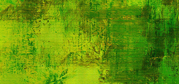 Painting texture background Green to yellow oil painting texture drawing art product photos stock pictures, royalty-free photos & images