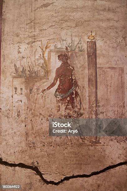 Antico Dipinto Di Pompei - Fotografie stock e altre immagini di Antica Roma - Antica Roma, Archeologia, Architettura