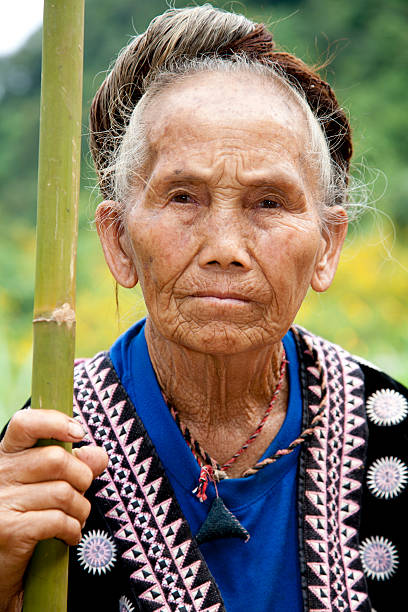 istock Thailand, near to Pai, old lady. 183364947