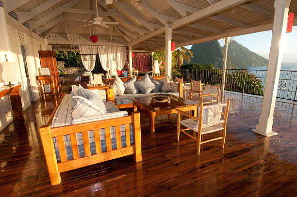 istock Vacation villa on St. Lucia 183365130