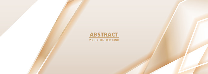 Soft Gold Modern Abstract Background With Shadows And Geometric Shapes