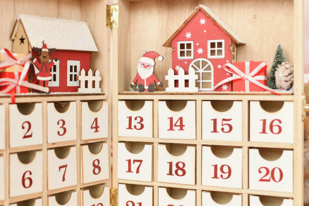 istock The advent calendar with Santa Claus 1833652460