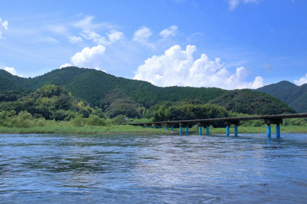 istock Majestic Shimanto River, summer scenery (Sada subsidence bridge, Shimanto City, Kochi Prefecture) 1833652997