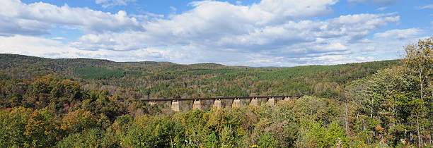istock Railroad viaduct in panorama scenery 183365395