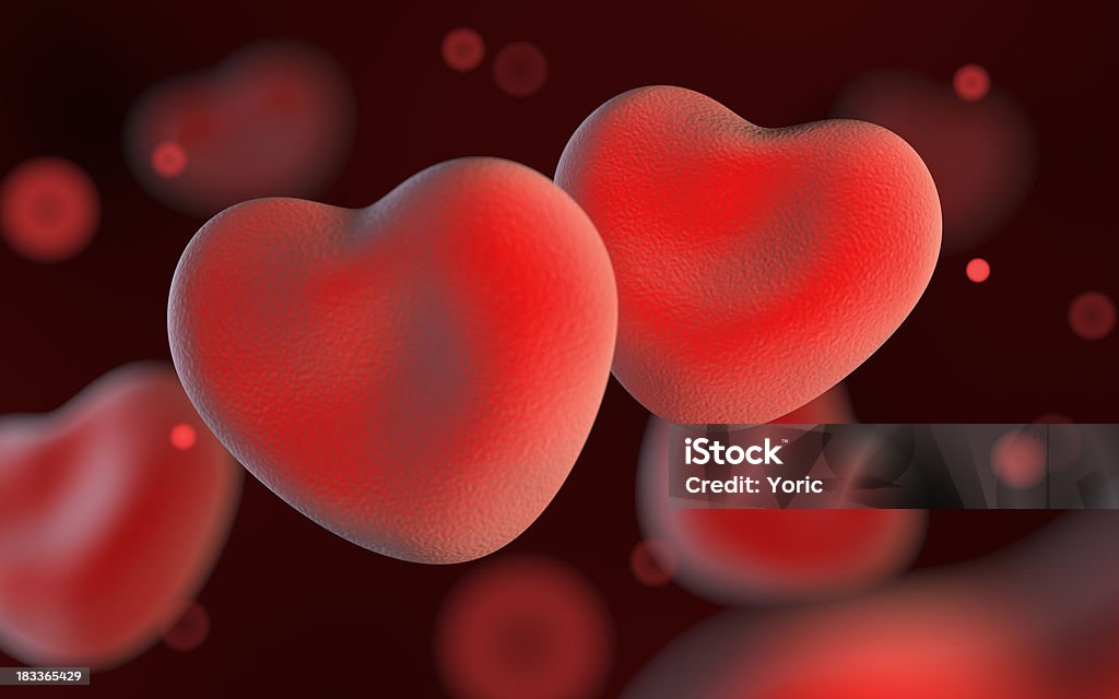 De células sanguíneas do amor. Conceito. - Royalty-free Amor Foto de stock