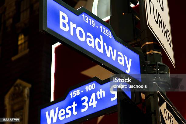 Foto de Broadway Avenue E West 34th St Cidade De Nova York e mais fotos de stock de New York City