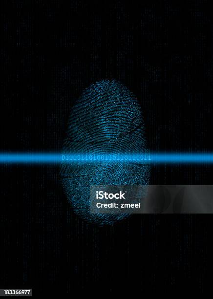 Biometria Odcisk Palca Digitizing - zdjęcia stockowe i więcej obrazów Digitalizacja - Digitalizacja, Odcisk palca, Poczucie bezpieczeństwa