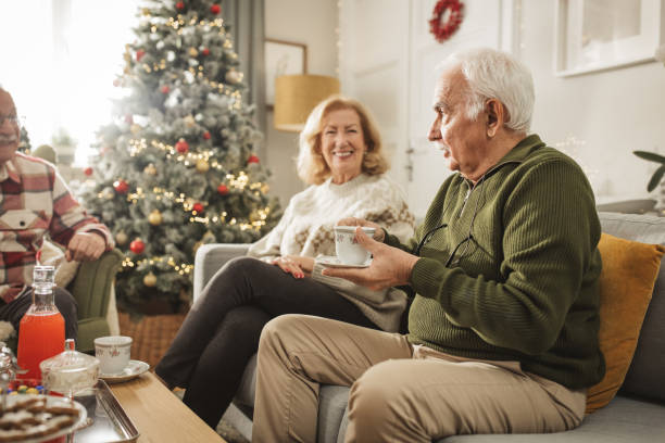 istock Christmas at nursing home 1833670259
