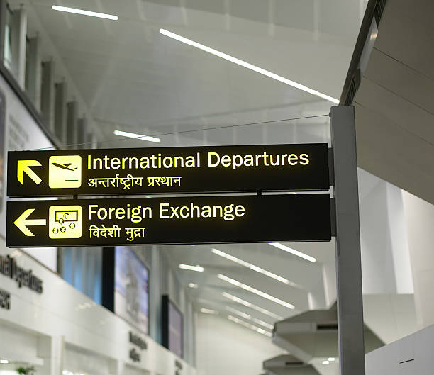 istock Illuminated sign at the airport 183367041