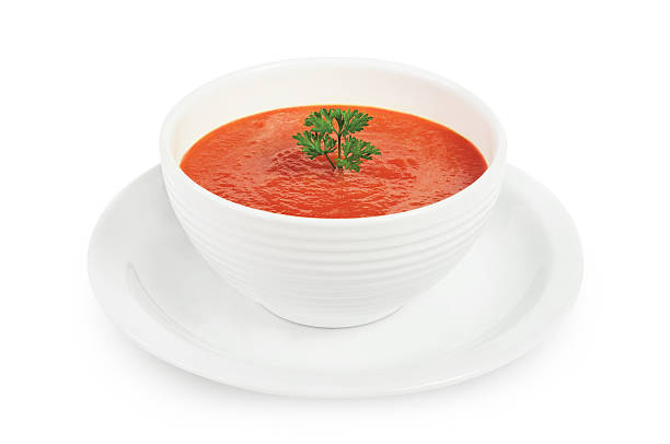 Sopa de tomate - foto de stock