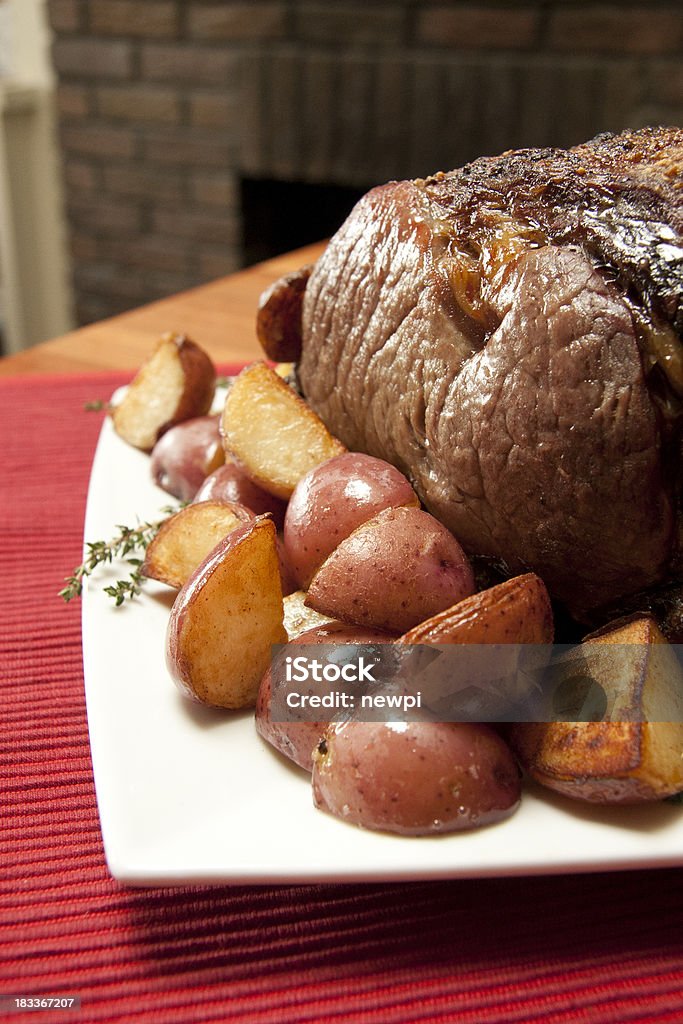 Prime Rib rösten - Lizenzfrei Gebratene Hochrippe Stock-Foto