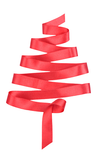 Red Ribbon Tree Icon Red Ribbon Tree Stock Photo - Download Image Now - Celebration Event ...