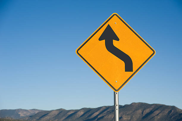 istock Curve Approaching Street Sign 183369695