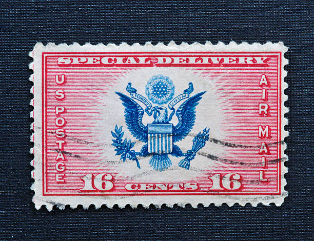 istock Special Delivery 16 cent Air Mail Stamp 1936 183369732