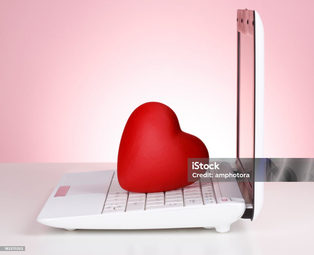 Namoro pela Internet - Royalty-free Amor Foto de stock