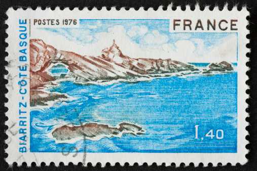 Biarritz in Basque Coast on a French stamp.
