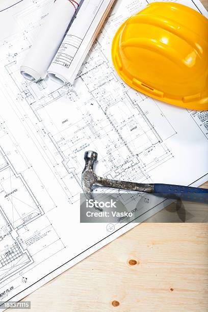 Construction Project Stock Photo - Download Image Now - Interior Designer, Plan - Document, Planning