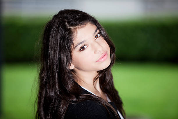 Teen Girl Looking at Camera