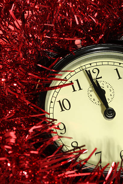 istock New Year's Eve clock at 12 o'clock 183372087