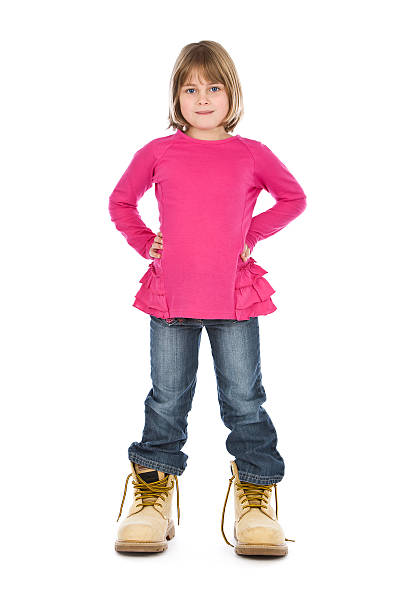 istock Girl In Dads Boots 183372372