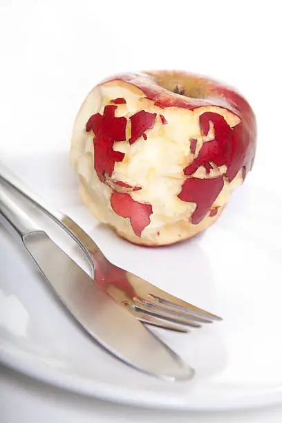 Map of the world in a apple concept of the world food program