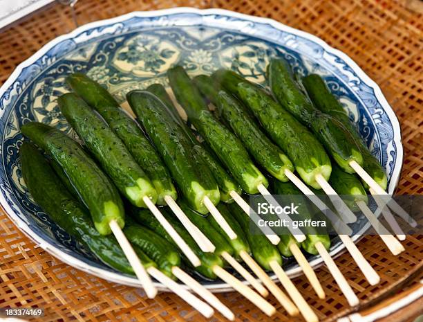 Photo libre de droit de Concombres Japonais Salé banque d'images et plus d'images libres de droit de Concombre - Concombre, Pic de brochette, Aliment