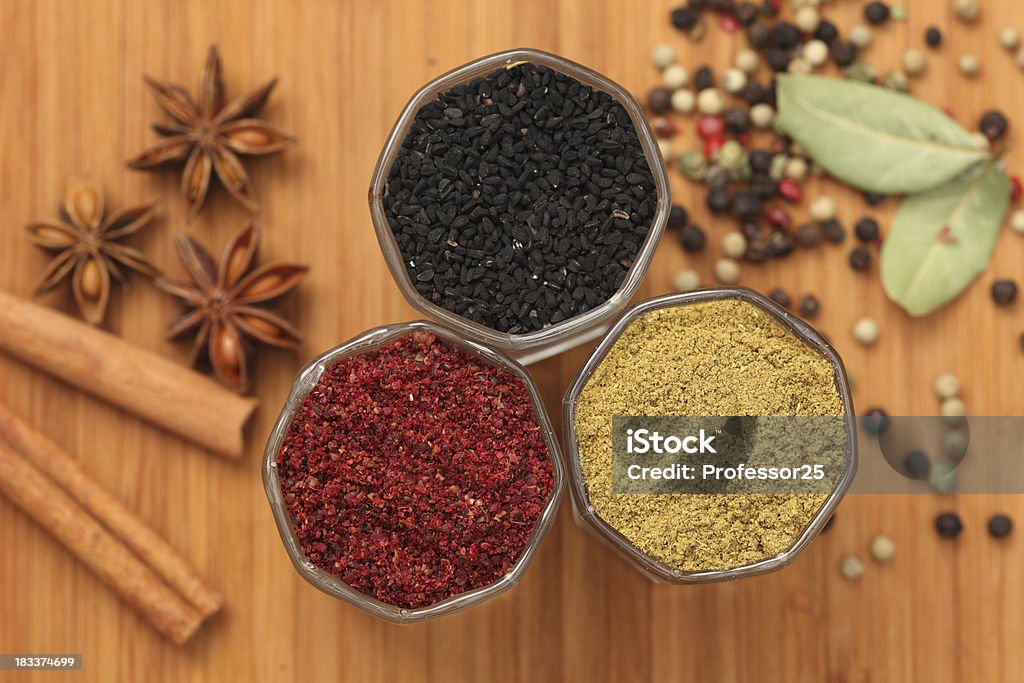 Spices Various spices. Anise Stock Photo