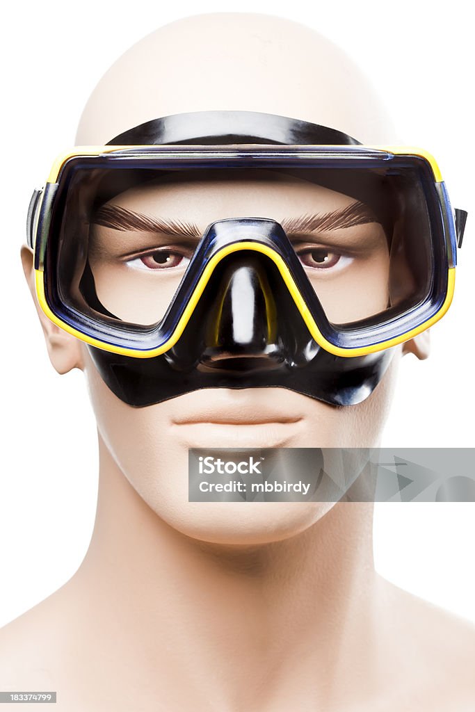 Man mannequin diver with scuba mask Man mannequin diver with scuba mask. Adult Stock Photo