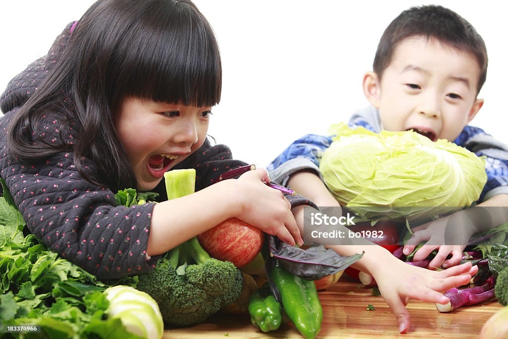 Kinder wie Gemüse - Lizenzfrei 4-5 Jahre Stock-Foto