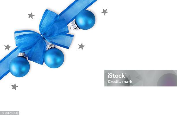 Christmas Decoration Stock Photo - Download Image Now - Blank, Blue, Celebration Event