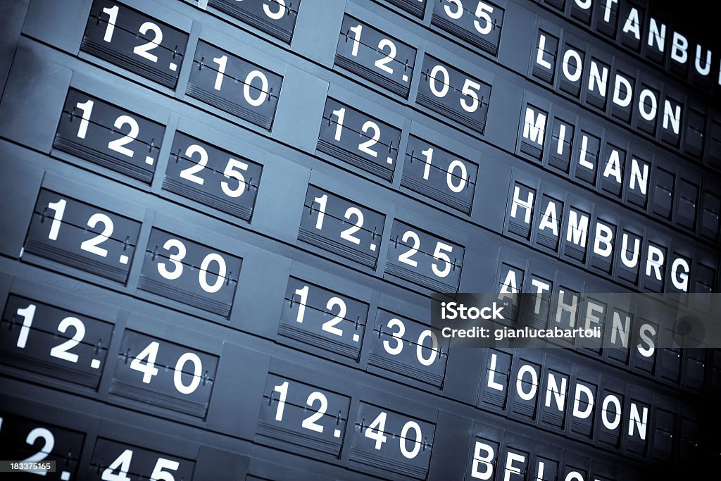 International arrival or departure flight information board Flight information of arrival and departure boardMore image like this Advice Stock Photo