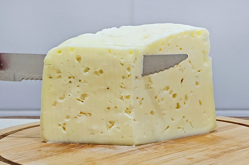 It is Minas cheese, produced in the state of Minas Gerais, in Brazil.