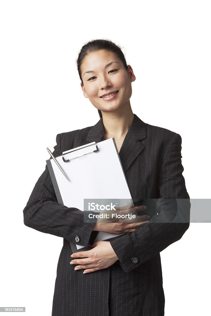 Persone: (1) sorridente donna d'affari asiatici - Foto stock royalty-free di 25-29 anni