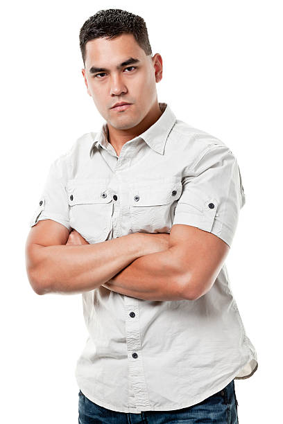 istock Portrait of a young man isolated on white 183378587