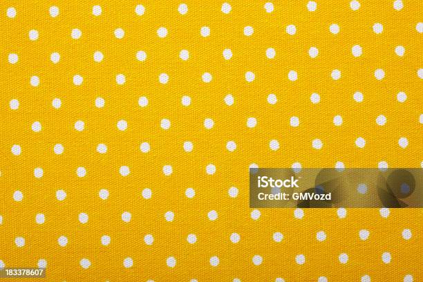 Blanco Puntos Sobre Amarillo Foto de stock y más banco de imágenes de 1950-1959 - 1950-1959, Algodón - Textil, Anticuado