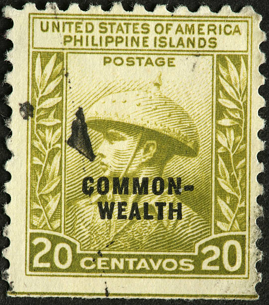 istock old Philippine US commonwealth stamp 183378763