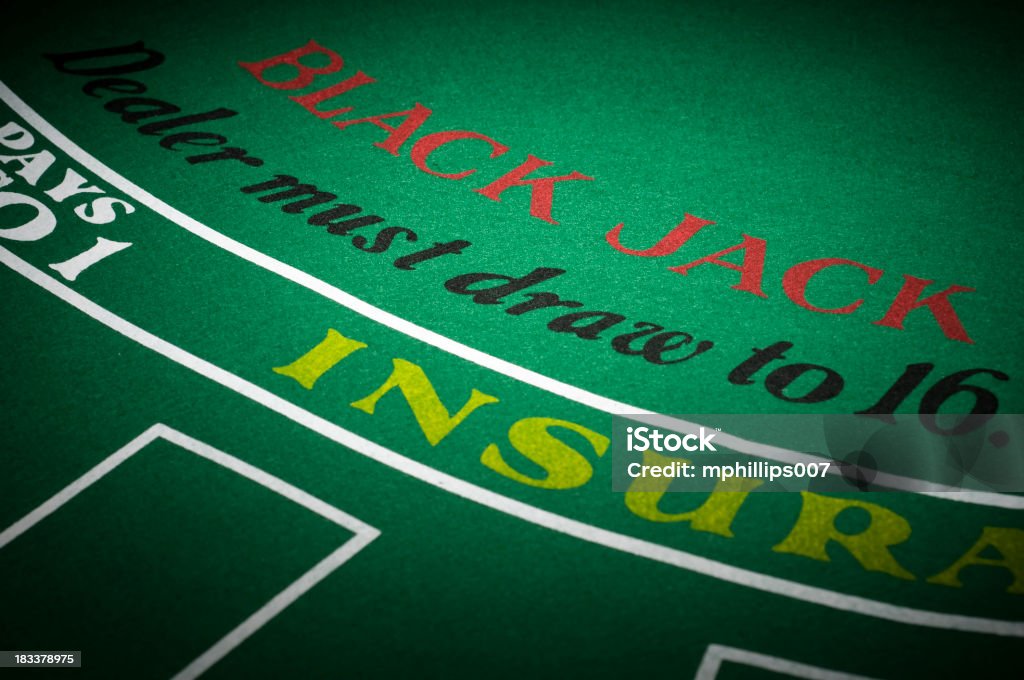 Mesa de Blackjack - Foto de stock de Blackjack royalty-free