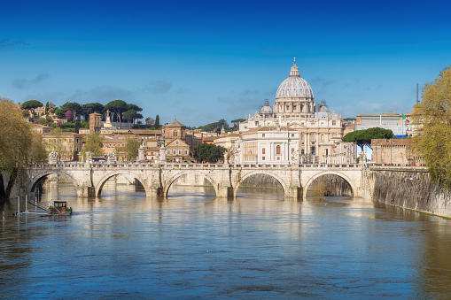 Beautiful view of Vatican at sunny autumn day, Rome, Italy.