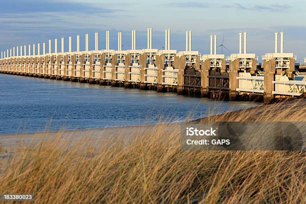 Tempestade Oosterschelde Barreira Contra Picos De Corrente - Fotografias de stock e mais imagens de Delta