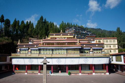The Rumtek Monastery, the  Darma Chakra Centre, is the largest Buddhist monastery in Sikkim, India.