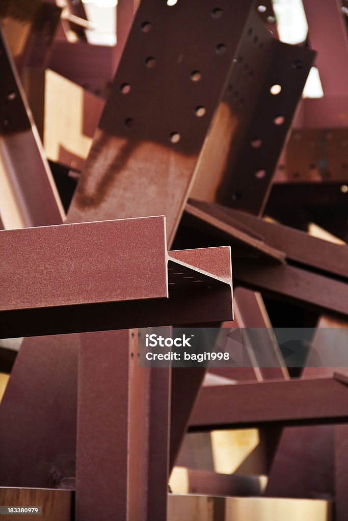 Costruzione acciaio inossidabile - Foto stock royalty-free di A forma di blocco