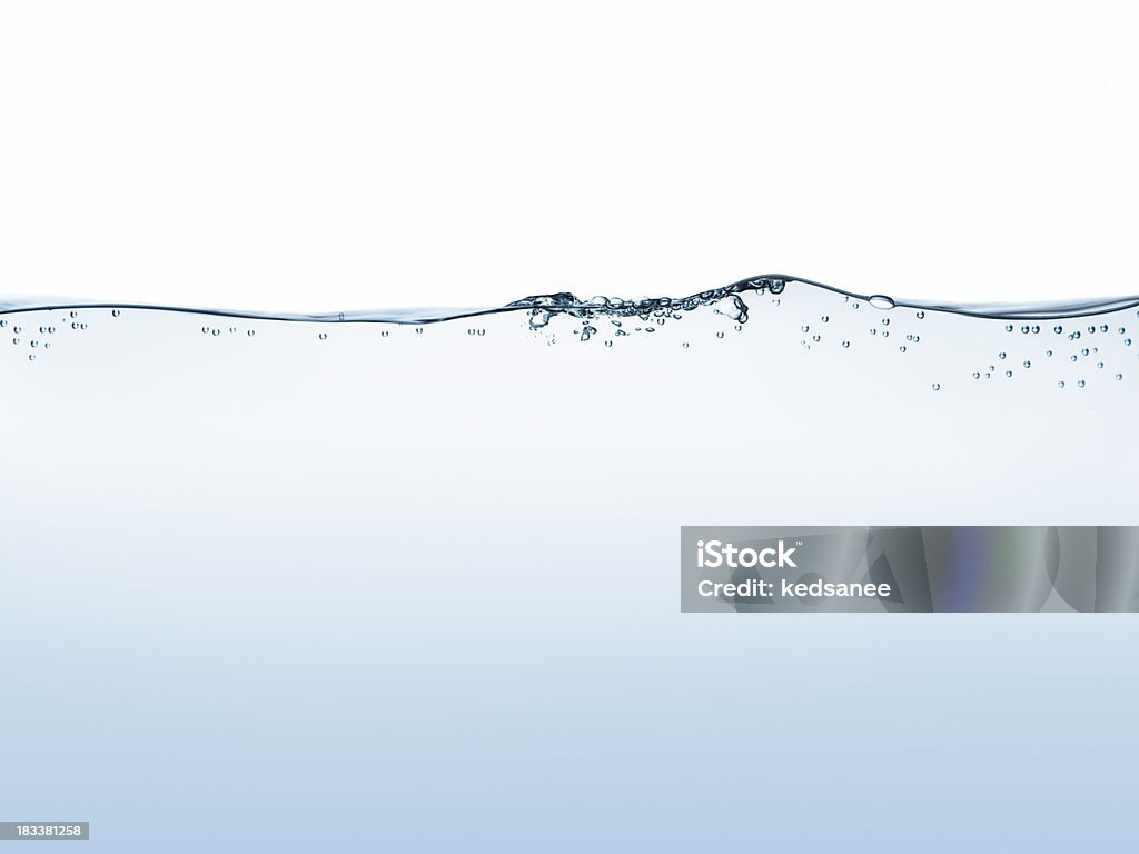 Superficie dell'acqua isolato su bianco - Foto stock royalty-free di Superficie dell'acqua