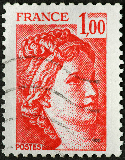 istock classic beauty on a French stamp 183382062