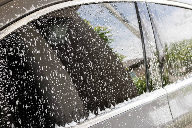 istock car cleaning and washing with foam soap 1833823285