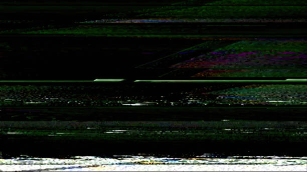 istock Glitch texture analog noise overlay grain dark 1833826100