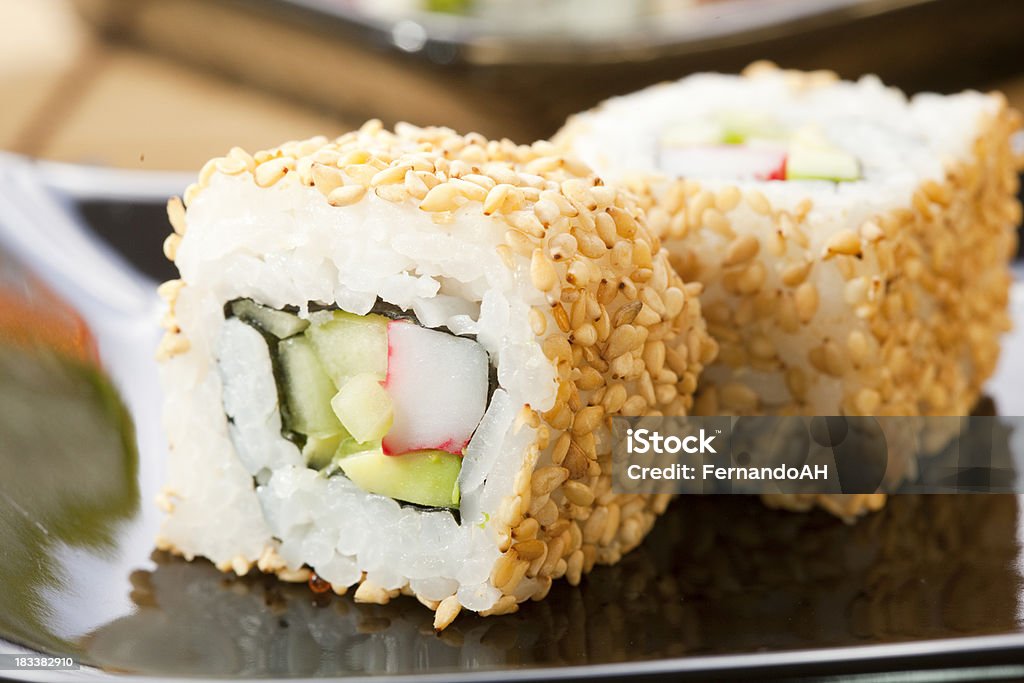 sushi japonês - Foto de stock de Comida royalty-free